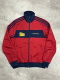 RED/NAVY VINTAGE ADIDAS RETRO BARCELONA TRACK JACKET VERY RARE - 2000s - L