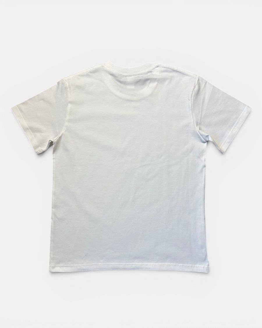 WHITE LIFFEYZ LIGHTER SLIM FIT GRAPHIC T-SHIRT