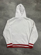 WHITE/RED VINTAGE POLO RALPH LAUREN PONY JAPAN HOODIE RARE - 2000s - L