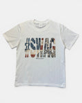 WHITE ASAP ROCKY SWAG SLIM FIT GRAPHIC T-SHIRT