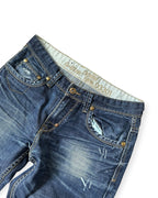 NAVY RAW G-STAR RAW STRAIGHT FIT LOGO DENIM
