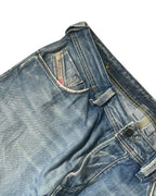 BLUE VINTAGE DIESEL STICHED STRAIGHT FIT DENIM