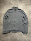 GREY LACOSTE ZIP SWEATSHIRT - M