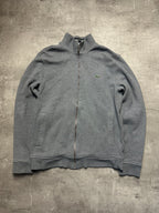 GREY LACOSTE ZIP SWEATSHIRT - M