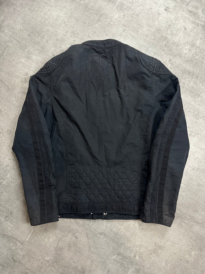 BLACK VINTAGE Y2K DIESEL BOMBER JACKET - 2000s - M/L