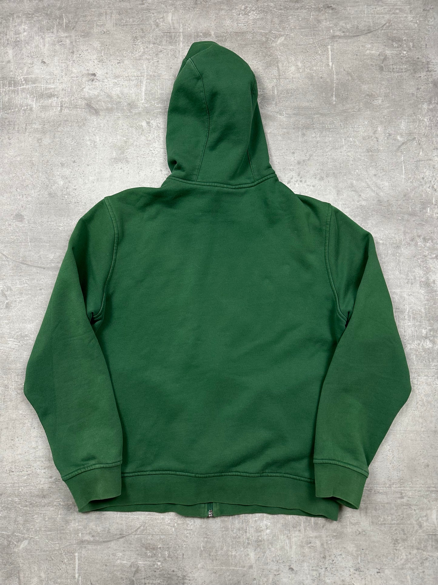 GREEN LACOSTE ZIP HOODIE - M/L