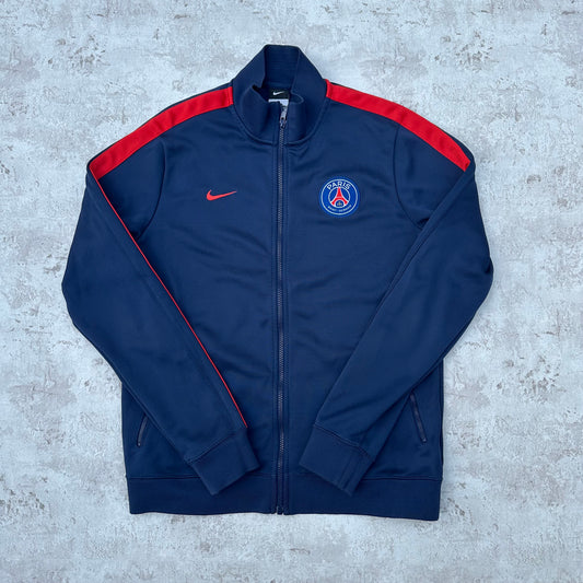 BLUE/RED NIKE PSG TRACKJACKET - 2000s - L