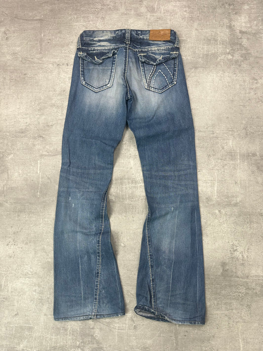 BLUE VINTAGE Y2K MISS ME STYLE BOOTCUT DENIM - 2000s - S