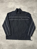 BLACK/WHITE VINTAGE NIKE TRACK JACKET - 2000s - L/XL