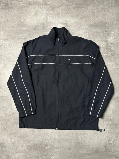 BLACK/WHITE VINTAGE NIKE TRACKJACKET - 2000s - L/XL