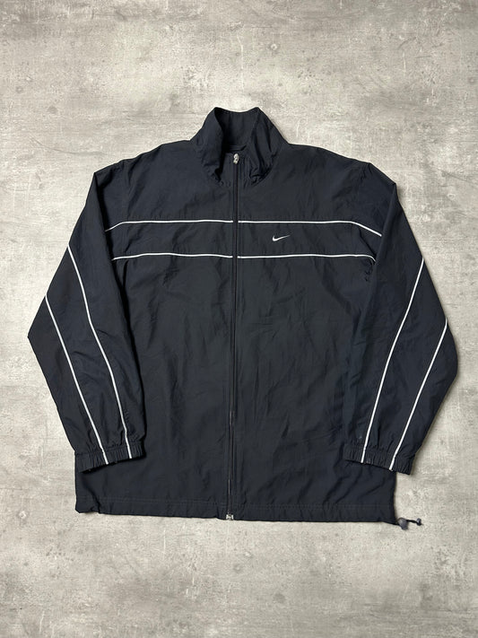 BLACK/WHITE VINTAGE NIKE TRACKJACKET - 2000s - L/XL