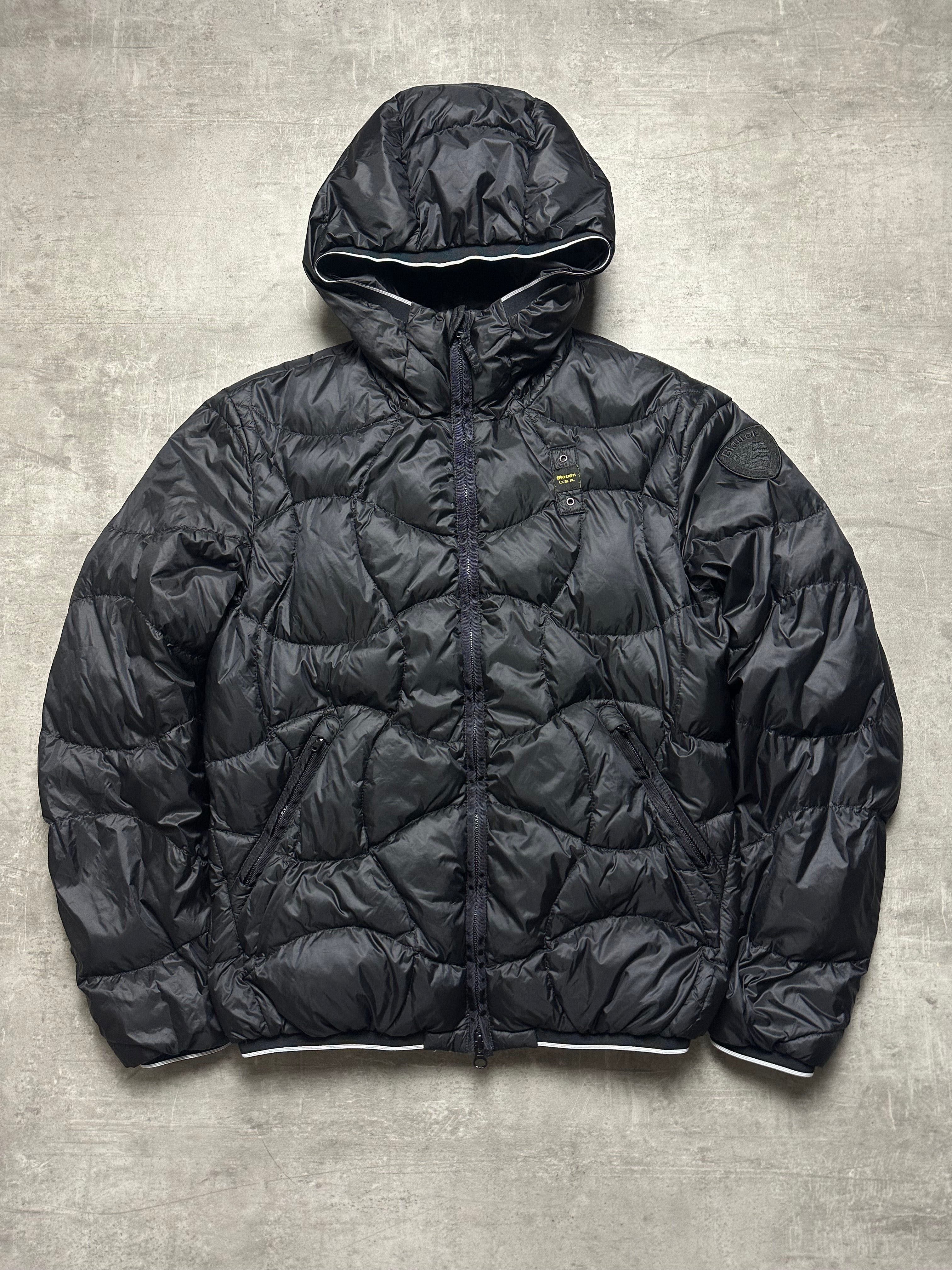 BLACK BLAUER USA DOWN PUFFER JACKET - M