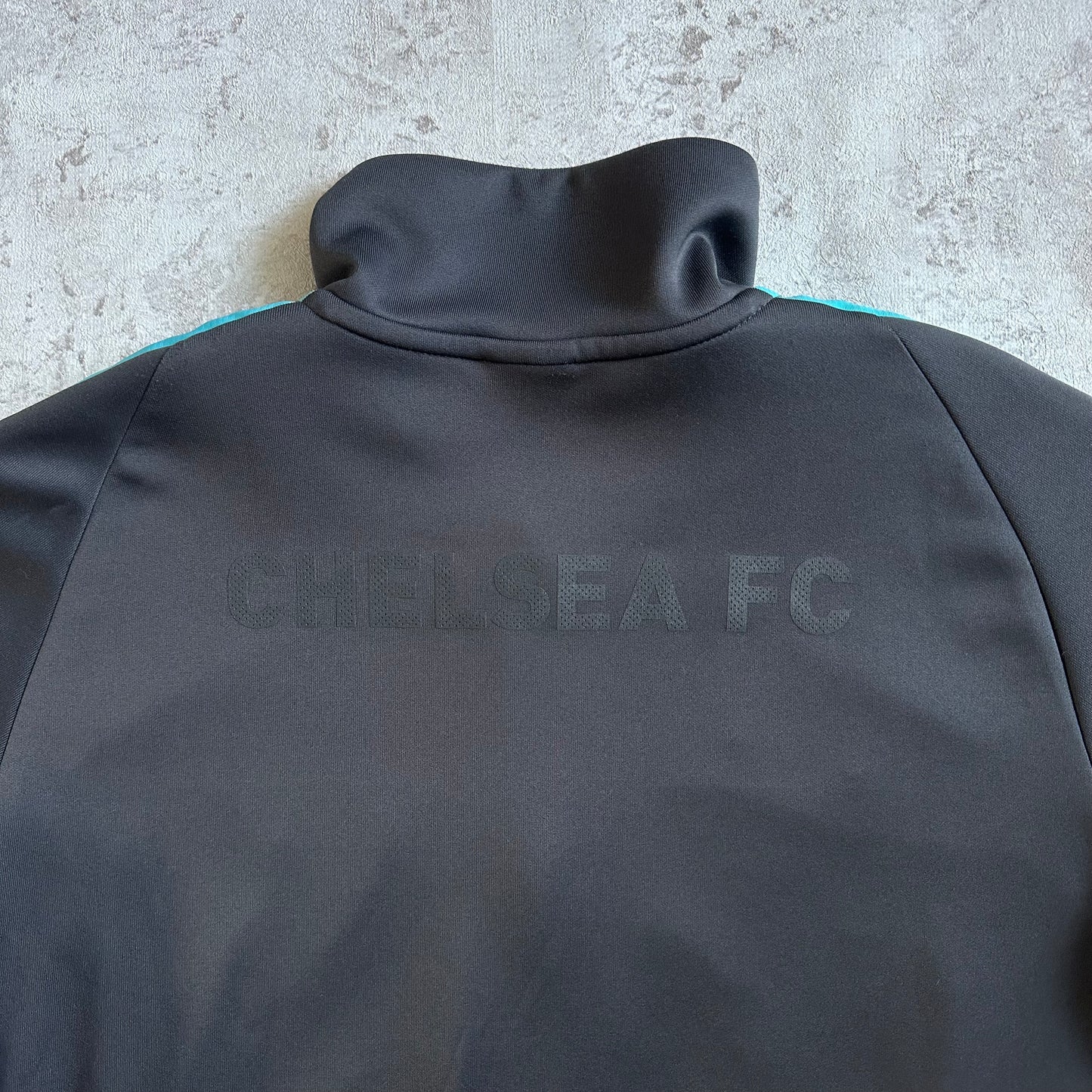 GREY/BLUE NIKE FC CHELSEA TRACKJACKET - 2000s - L