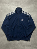 NAVY VINTAGE ADIDAS FIREBIRD TRACK JACKET - 2000s - M/L