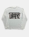 WHITE WHO TF IS LIFFEYZ GRAPHIC LONGSLEEVE