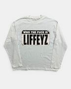 WHITE WHO TF IS LIFFEYZ GRAPHIC LONGSLEEVE