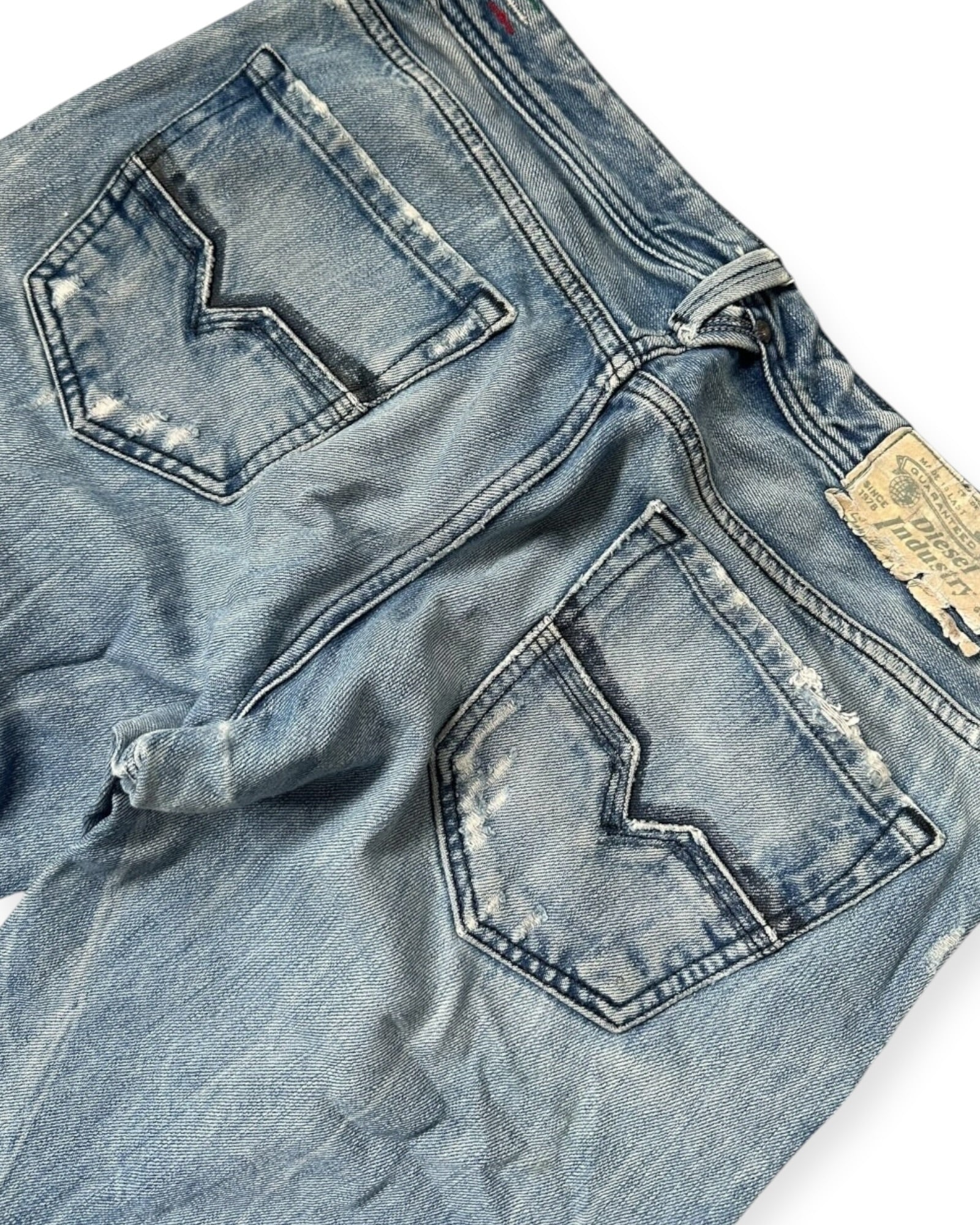 BLUE VINTAGE DIESEL BAGGY STRAIGHT FIT DENIM RARE