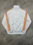 WHITE/ORANGE VINTAGE ADIDAS FIREBIRD TRACK JACKET - 2000s - M/L