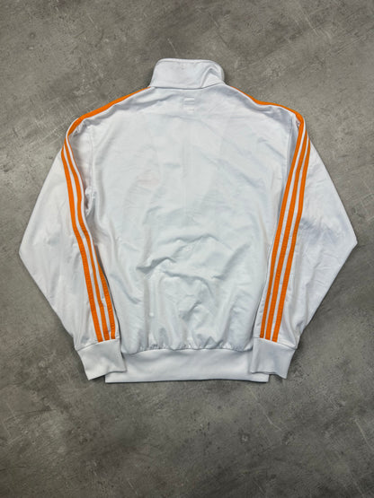 WHITE/ORANGE VINTAGE ADIDAS FIREBIRD TRACKJACKET - 2000s - M/L