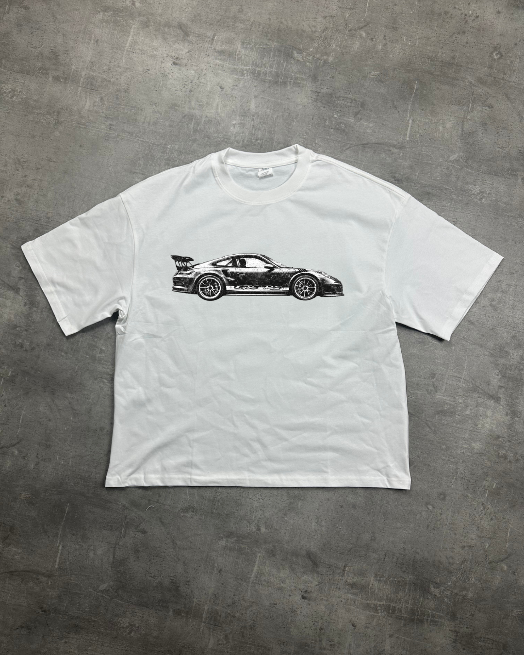 WHITE GT3 RS LIFFEYZ GRAPHIC T-SHIRT