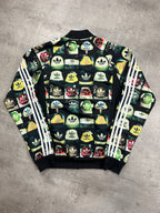 BLACK VINTAGE ADIDAS SHOES FIREBIRD TRACK JACKET RARE - 2000s - M/L