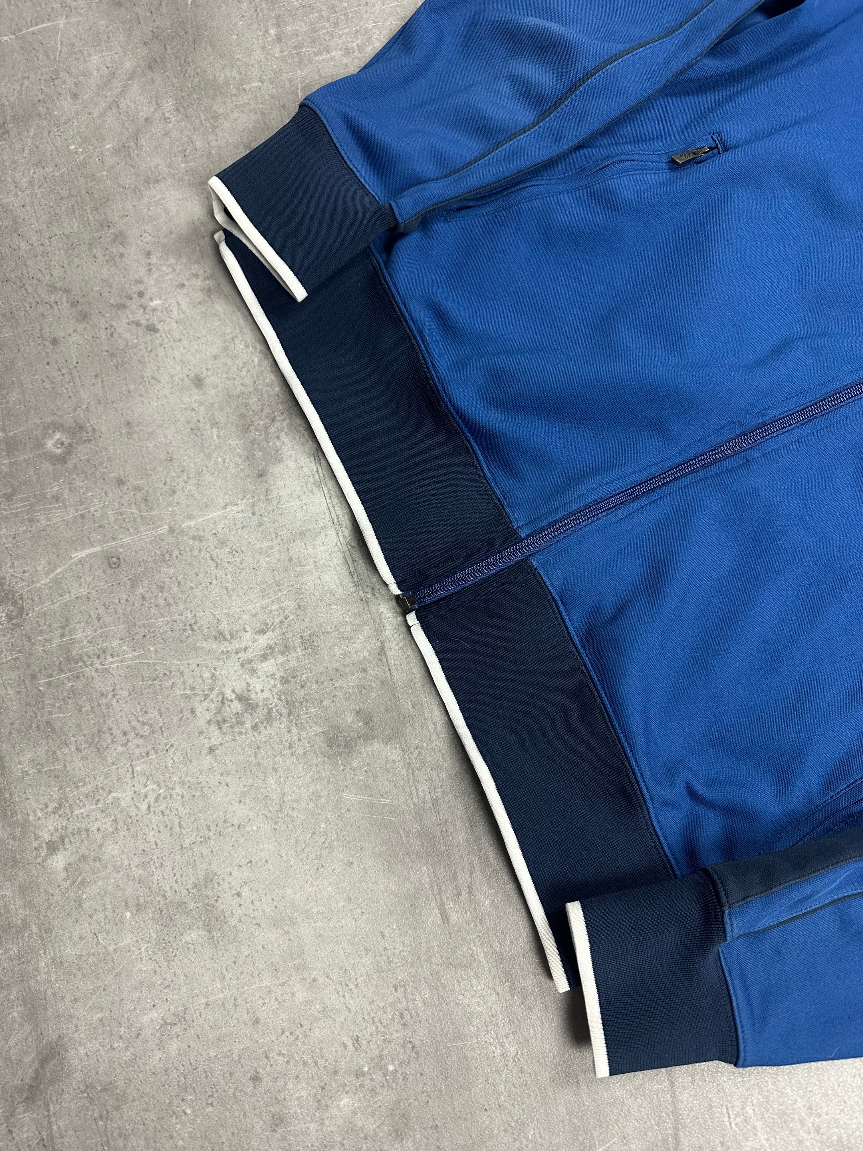 BLUE VINTAGE NIKE RETRO FRANCE TRACK JACKET - 2000s - M/L