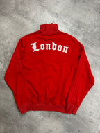 RED/WHITE VINTAGE ADIDAS LONDON TRACK JACKET VERY RARE - 2000s - M/L
