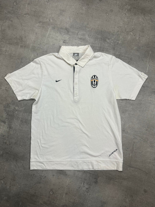 WHITE NIKE JUVENTUS POLOSHIRT - 2000s - M/L