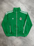 GREEN/WHITE VINTAGE ADIDAS MEXIKO TRACK JACKET VERY RARE - 2000s - M/L