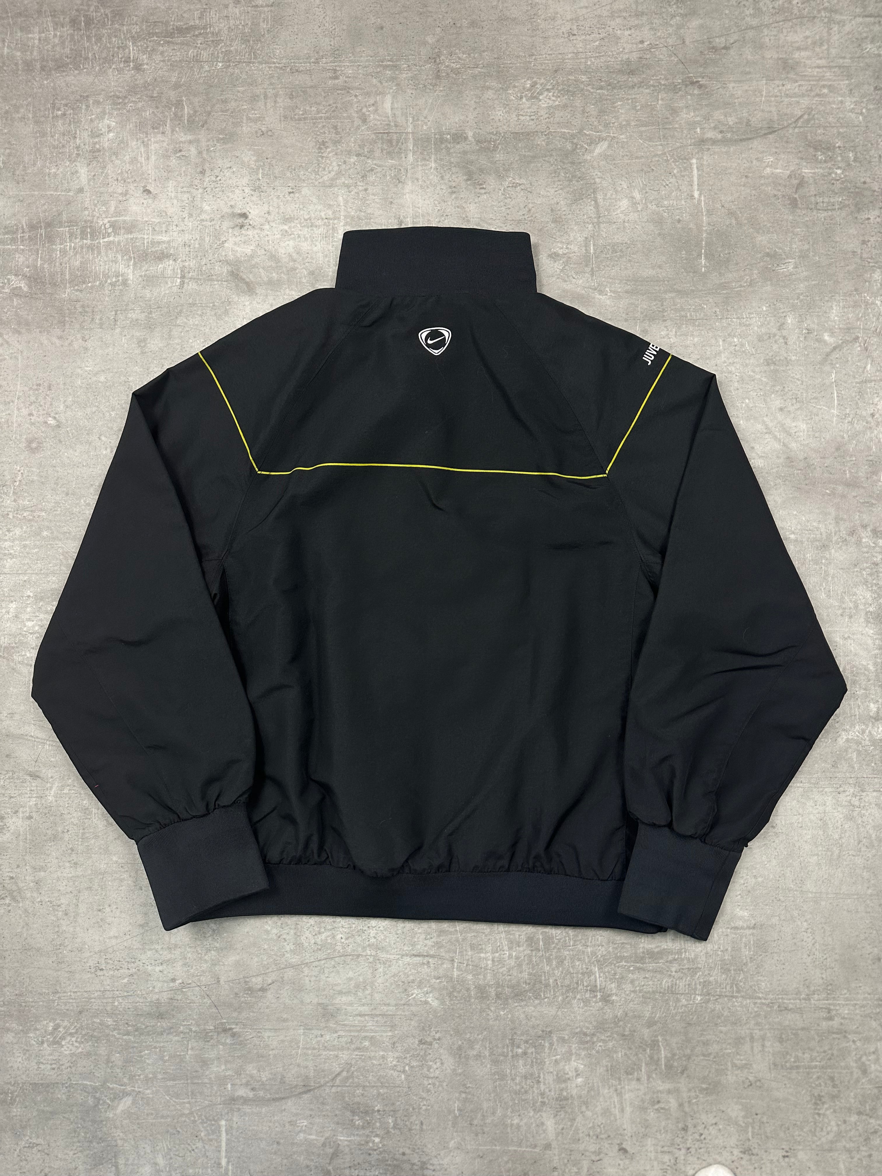 BLACK/YELLOW VINTAGE NIKE JUVENTUS TRACK JACKET - 2000s - M/L