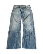 BLUE VINTAGE DIESEL BAGGY STRAIGHT FIT DENIM RARE