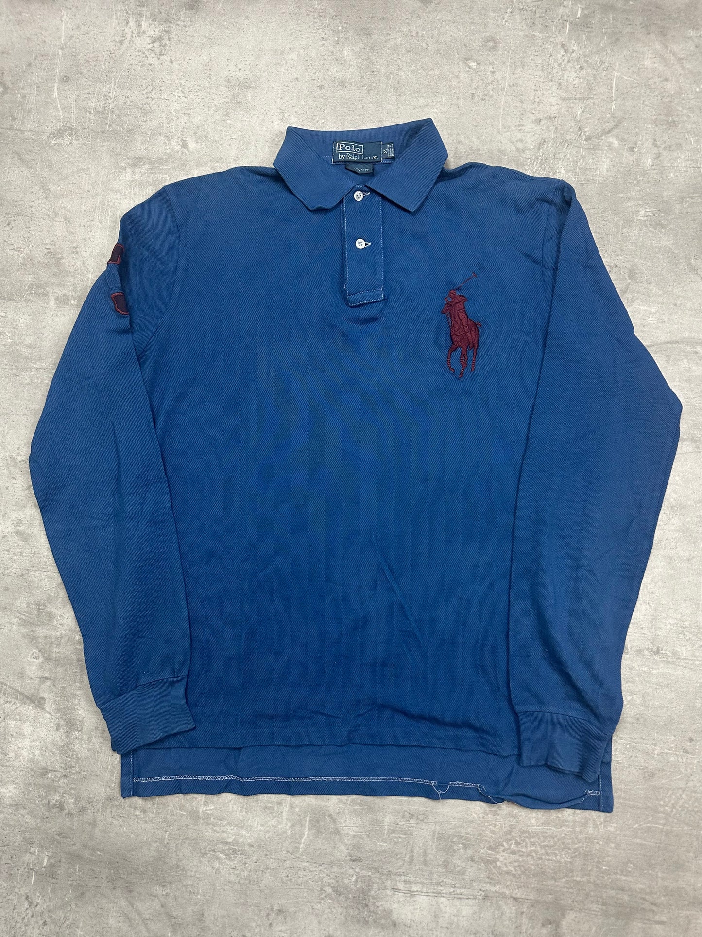 BLUE POLO RALPH LAUREN BIG PONY LONGSLEEVE - M