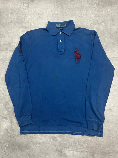 BLUE POLO RALPH LAUREN BIG PONY LONGSLEEVE - M