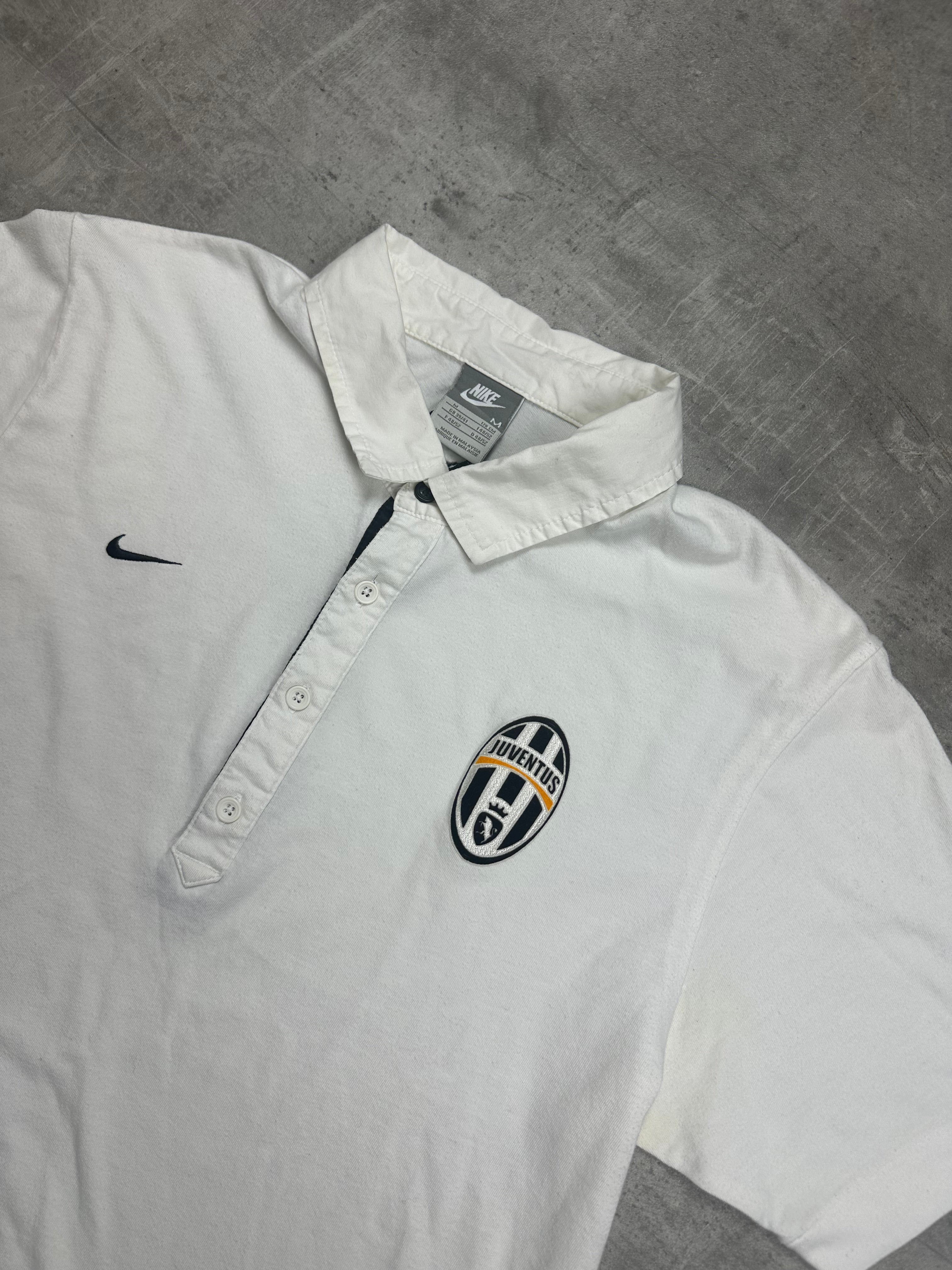WHITE NIKE JUVENTUS POLOSHIRT - 2000s - M/L