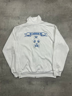 WHITE/BLUE VINTAGE ADIDAS FIREBIRD SPECIAL EDITION 70TH TRACKJACKET - M