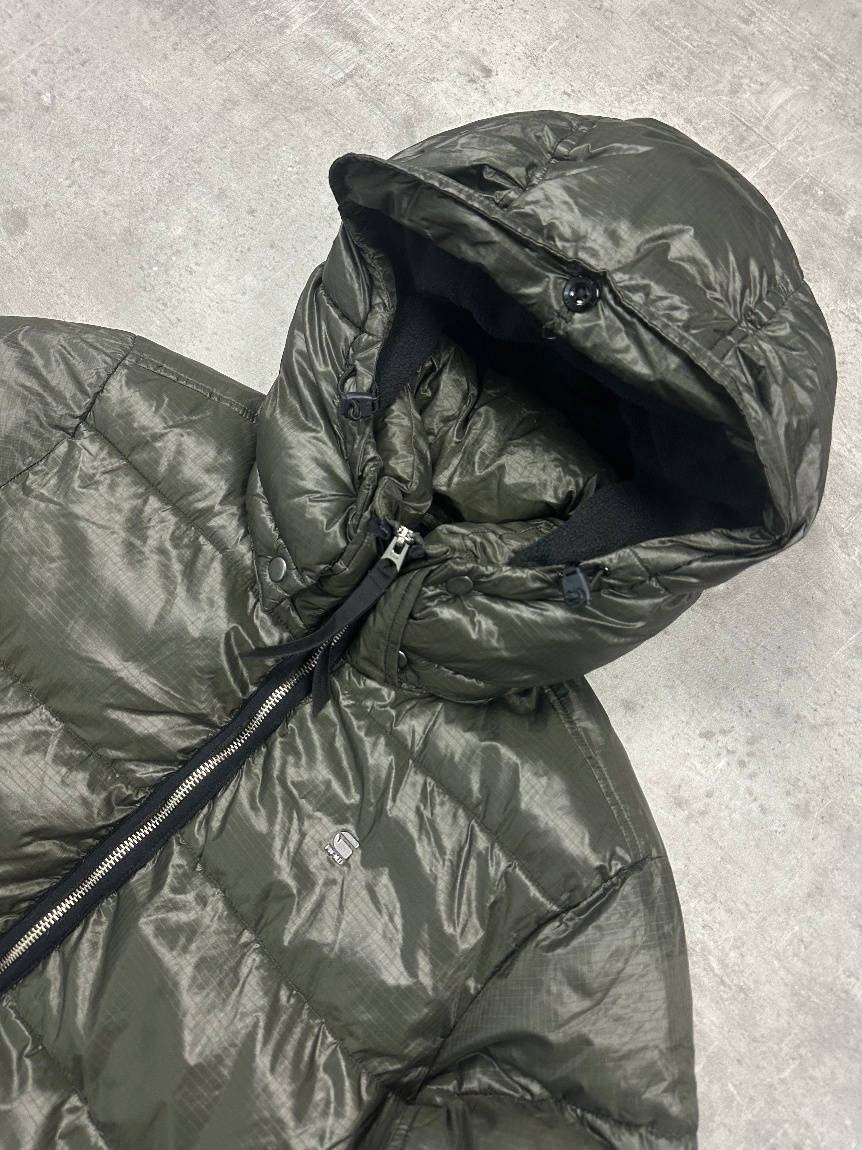 OLIVE VINTAGE G-STAR DOWN PUFFER JACKET - 2000s - S/M