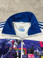 BLUE/WHITE VINTAGE ADIDAS NEW YORK BRONX TRACK JACKET RARE - 2000s - L/XL