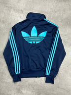NAVY VINTAGE ADIDAS RETRO FIREBIRD TRACKJACKET (W) - 2000s - L
