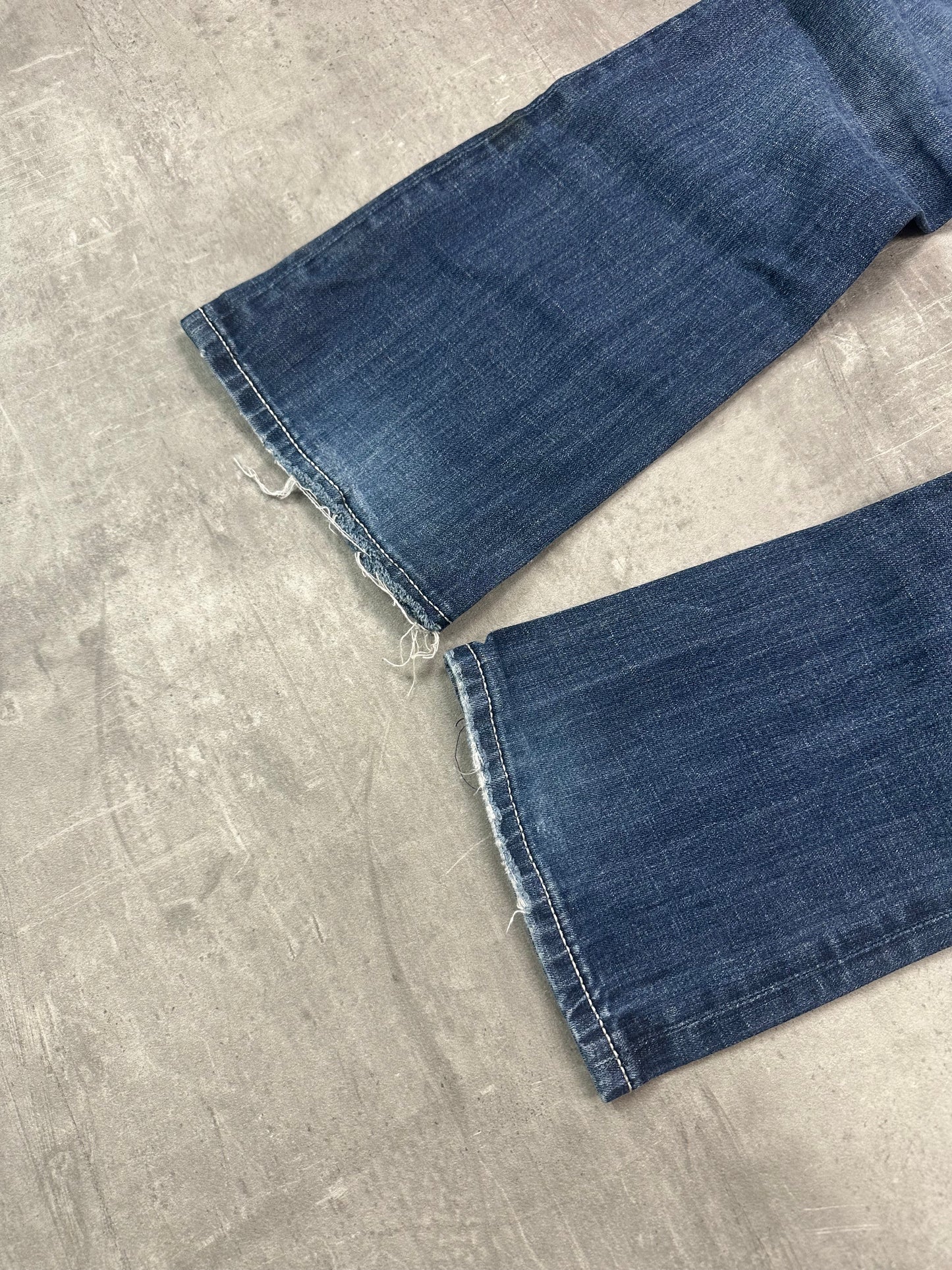 BLUE VINTAGE Y2K MISS ME STYLE BOOTCUT DENIM - 2000s - S