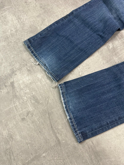 BLUE VINTAGE Y2K MISS ME STYLE BOOTCUT DENIM - 2000s - S