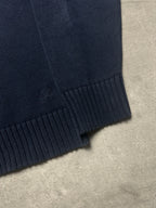BLUE/RED FRED PERRY UK KNIT SWEATER VERY RARE - M/L