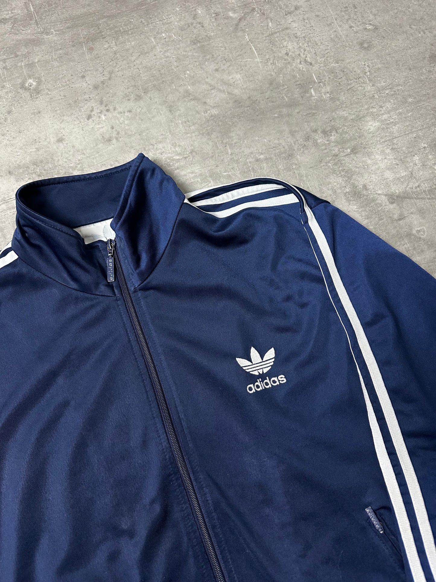 NAVY/WHITE VINTAGE ADIDAS FIREBIRD TRACKSUIT - 2000s - S/M