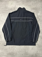 BLACK/WHITE VINTAGE NIKE TRACK JACKET - 2000s - L/XL