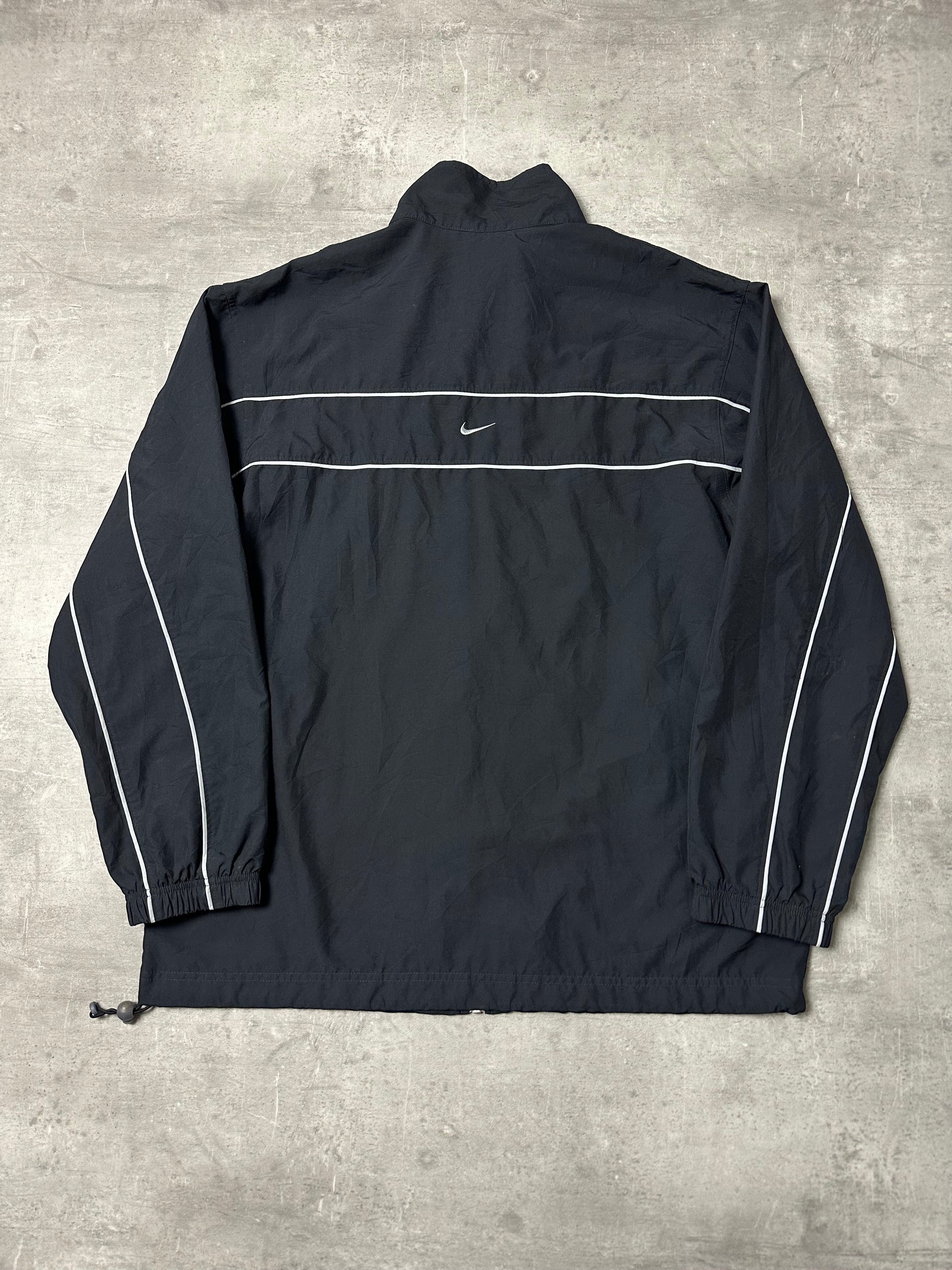 BLACK/WHITE VINTAGE NIKE TRACKJACKET - 2000s - L/XL
