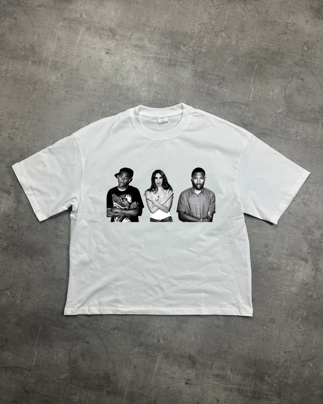WHITE TYLER VIBES GRAPHIC T-SHIRT