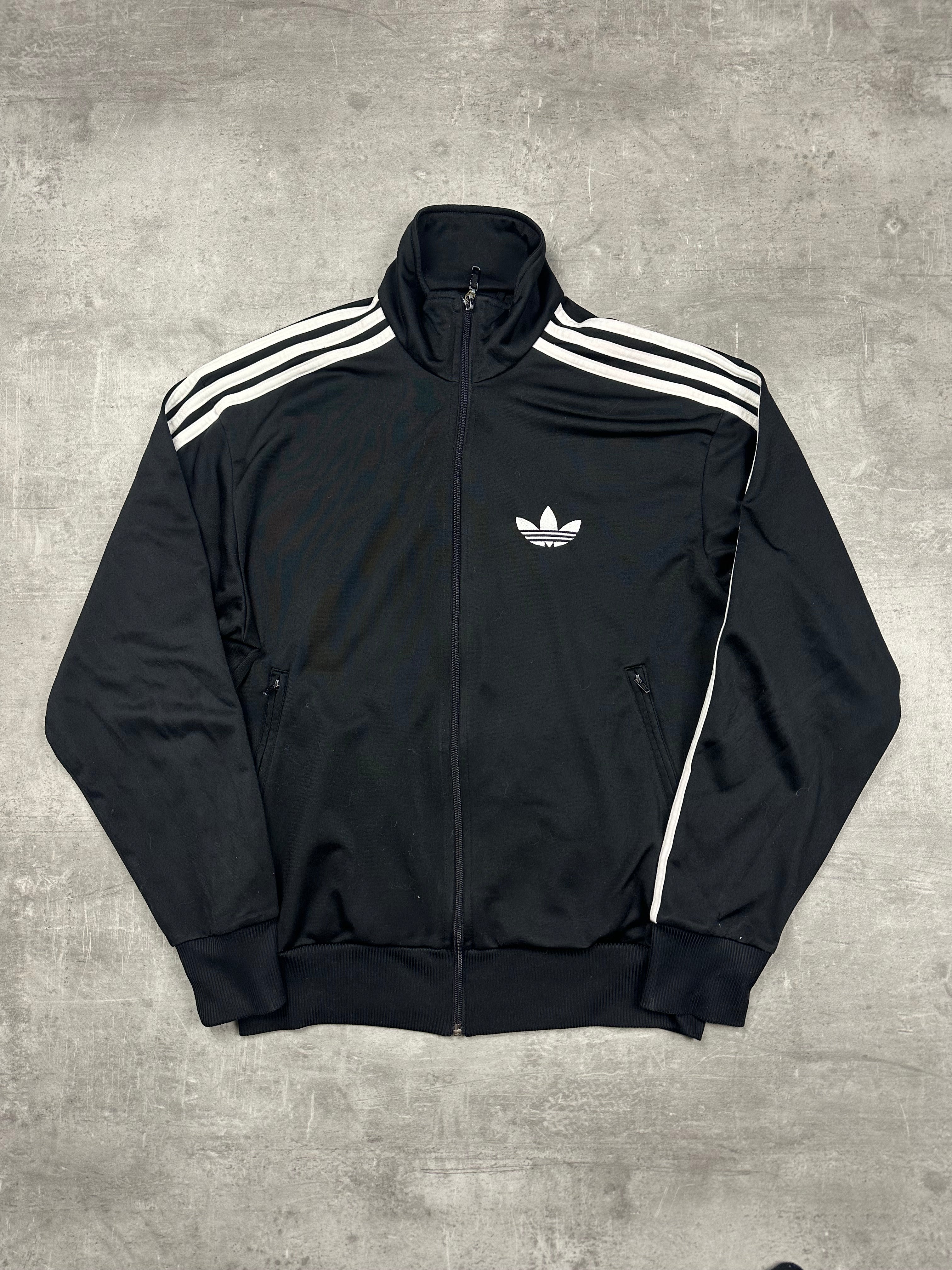 BLACK ADIDAS VINTAGE FIREBIRD TRACK JACKET - 2000s - S