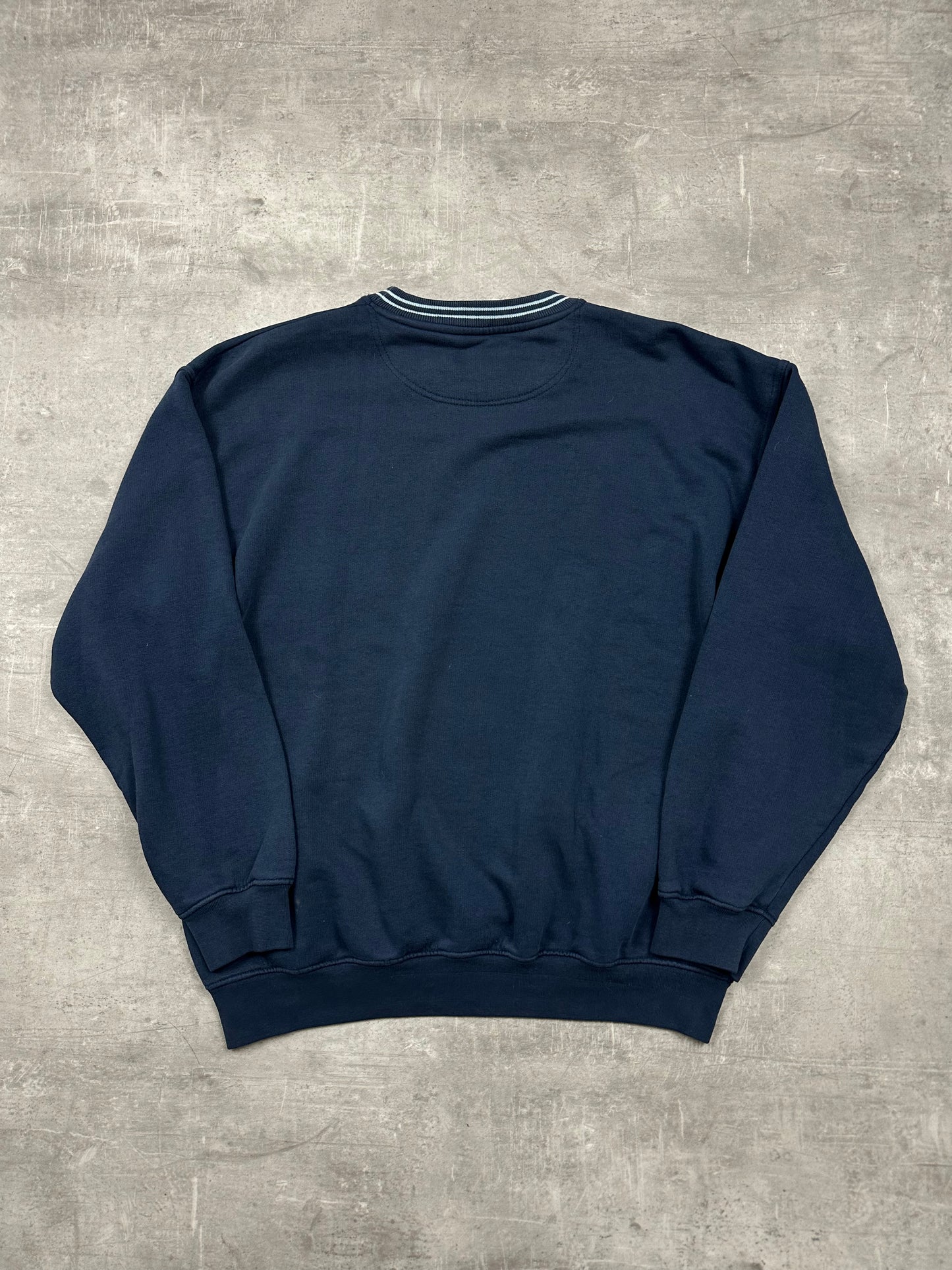 NAVY VINTAGE FRED PERRY SWEATER - 2000s - L/XL