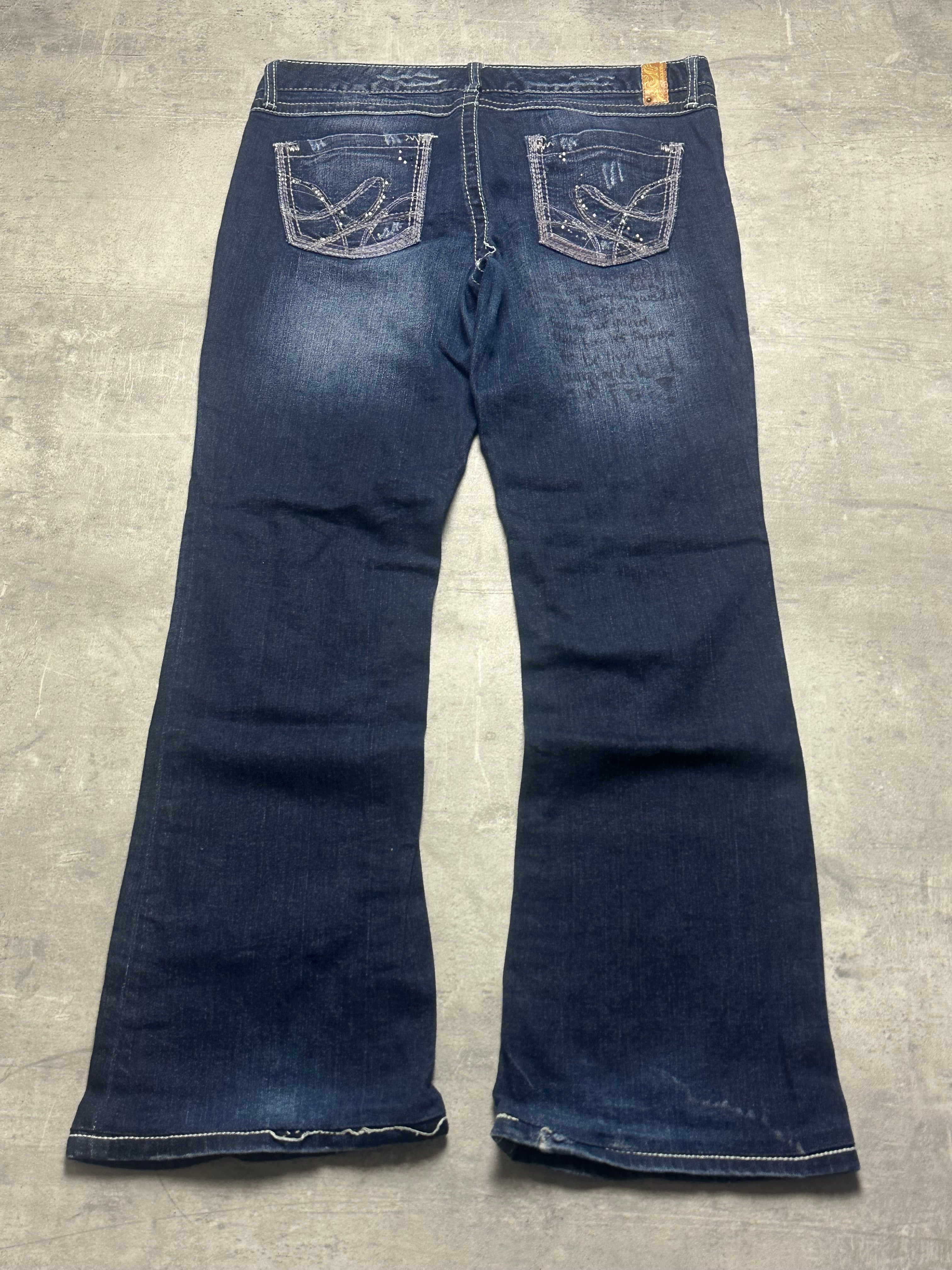 VINTAGE Y2K STYLE BAGGY BOOTCUT DENIM - M/L