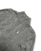 GREY POLO RALPH LAUREN CABLE ZIP KNIT (W)