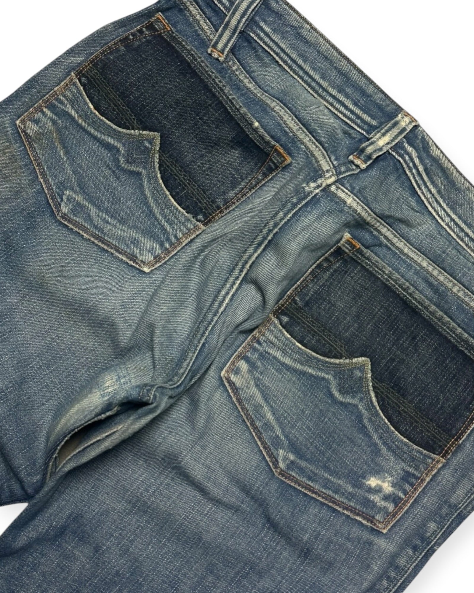 BLUE VINTAGE DIESEL STICHED BOOTCUT FIT DENIM